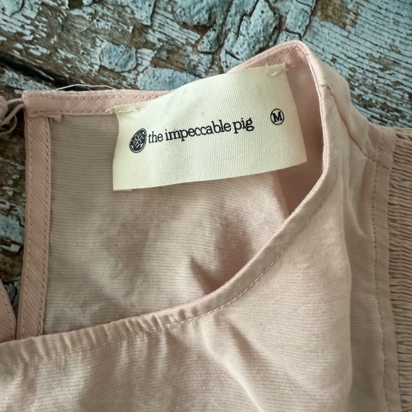 The Impeccable Pig Blush Ruffle Sleeve Blouse - Picture 2 of 4